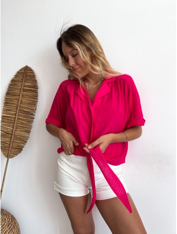 Blusa Bianca fucsia