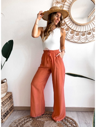 Pantalon Cairo terracota