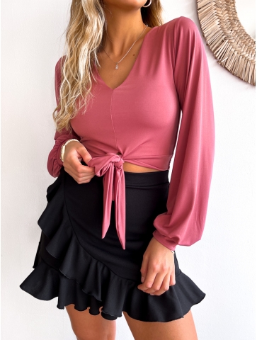 Blusa Maura rosa viejo