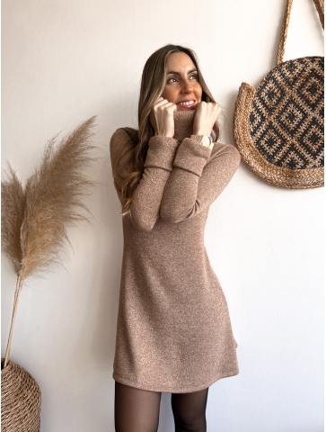 Vestido Sarino camel