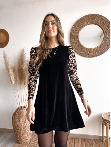 Vestido Alfonsa leopard