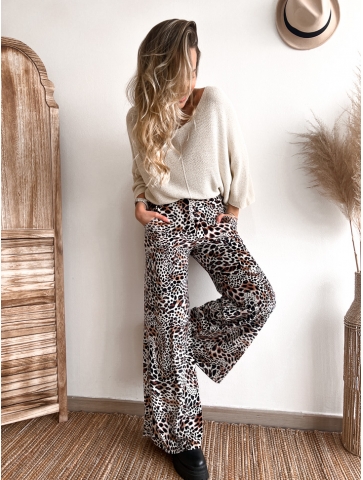 Pantalon Palazzo Velvet guepar