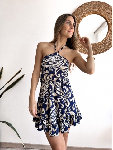 Vestido sol y playa azul