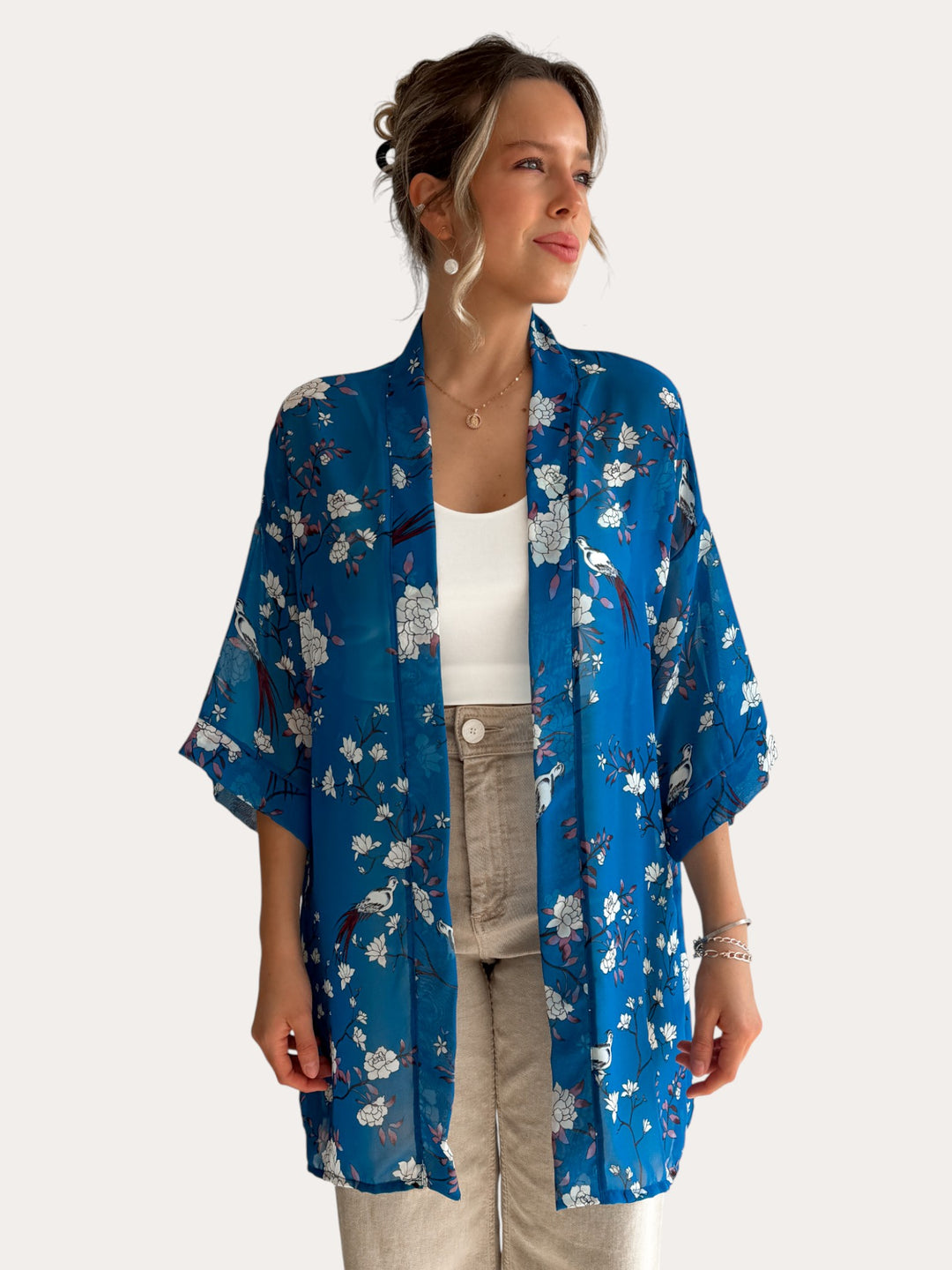Kimono Cielo azul