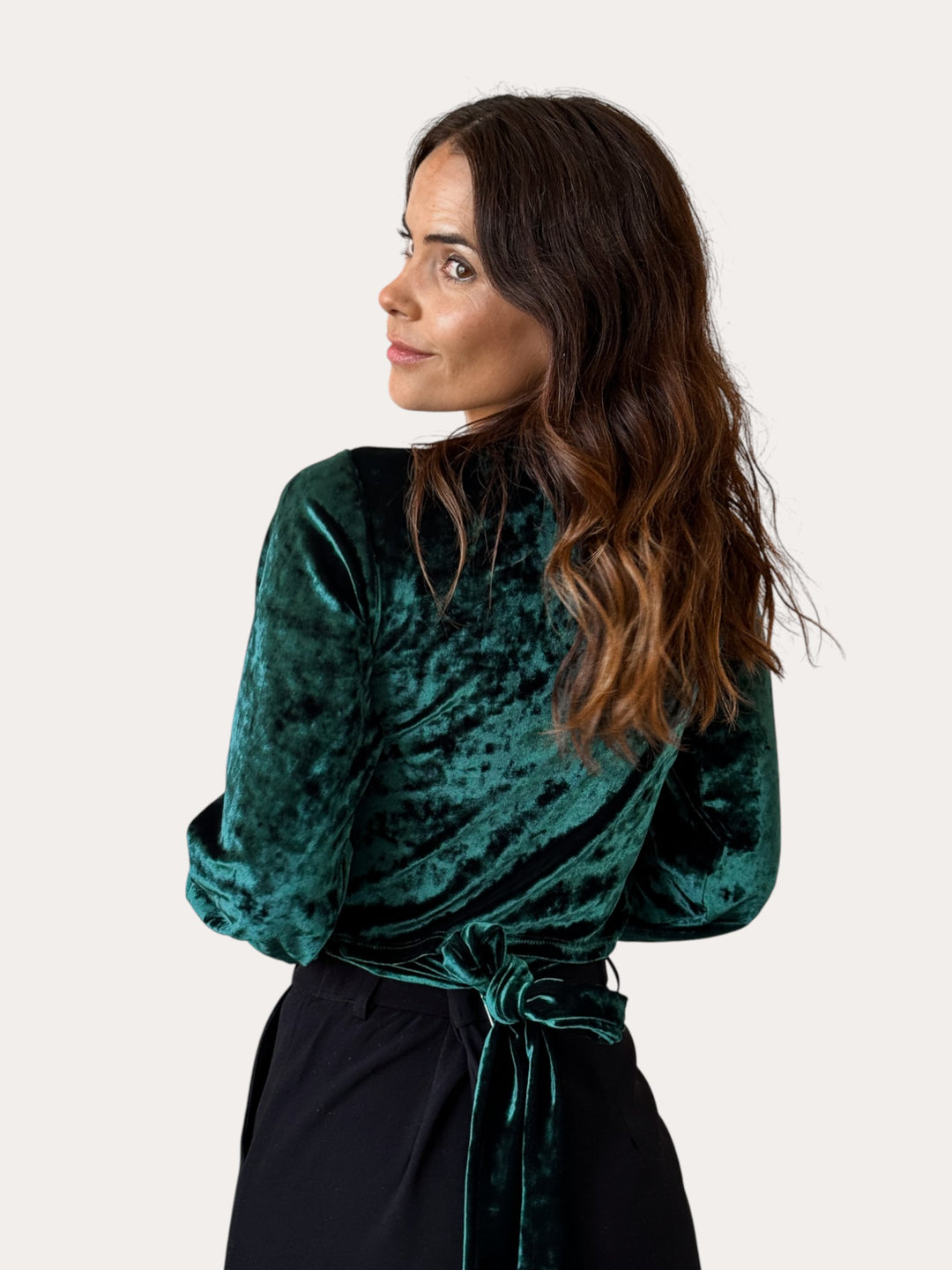 Top Cami velvet verde