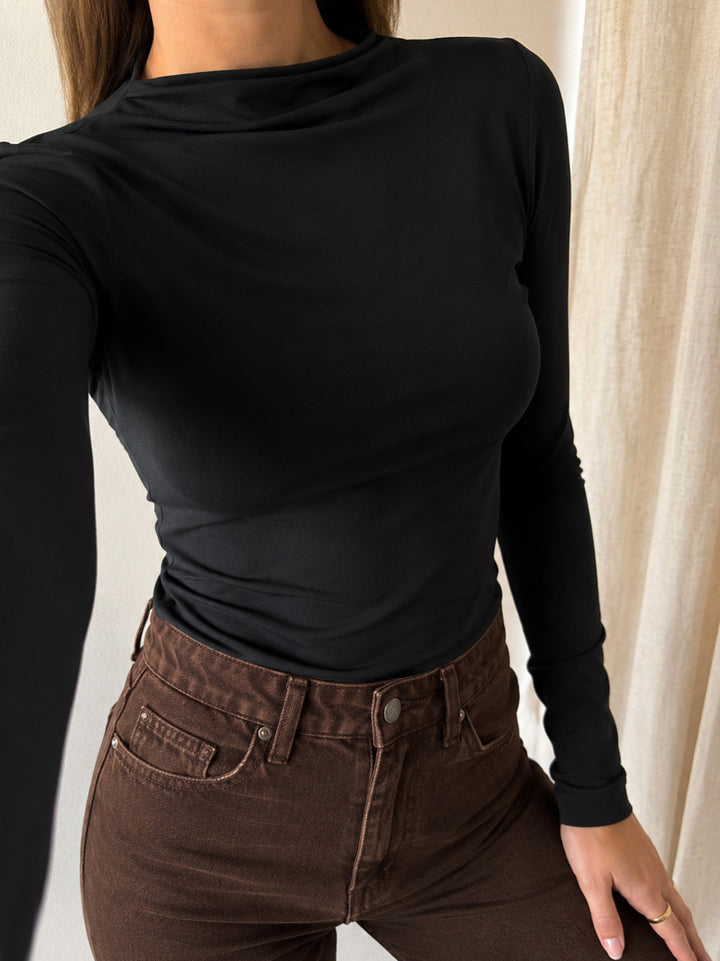 Polera Corina  manga larga