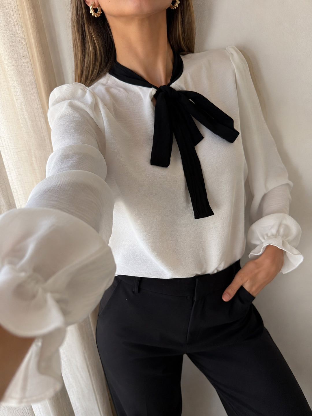 Blusa Noni manga larga