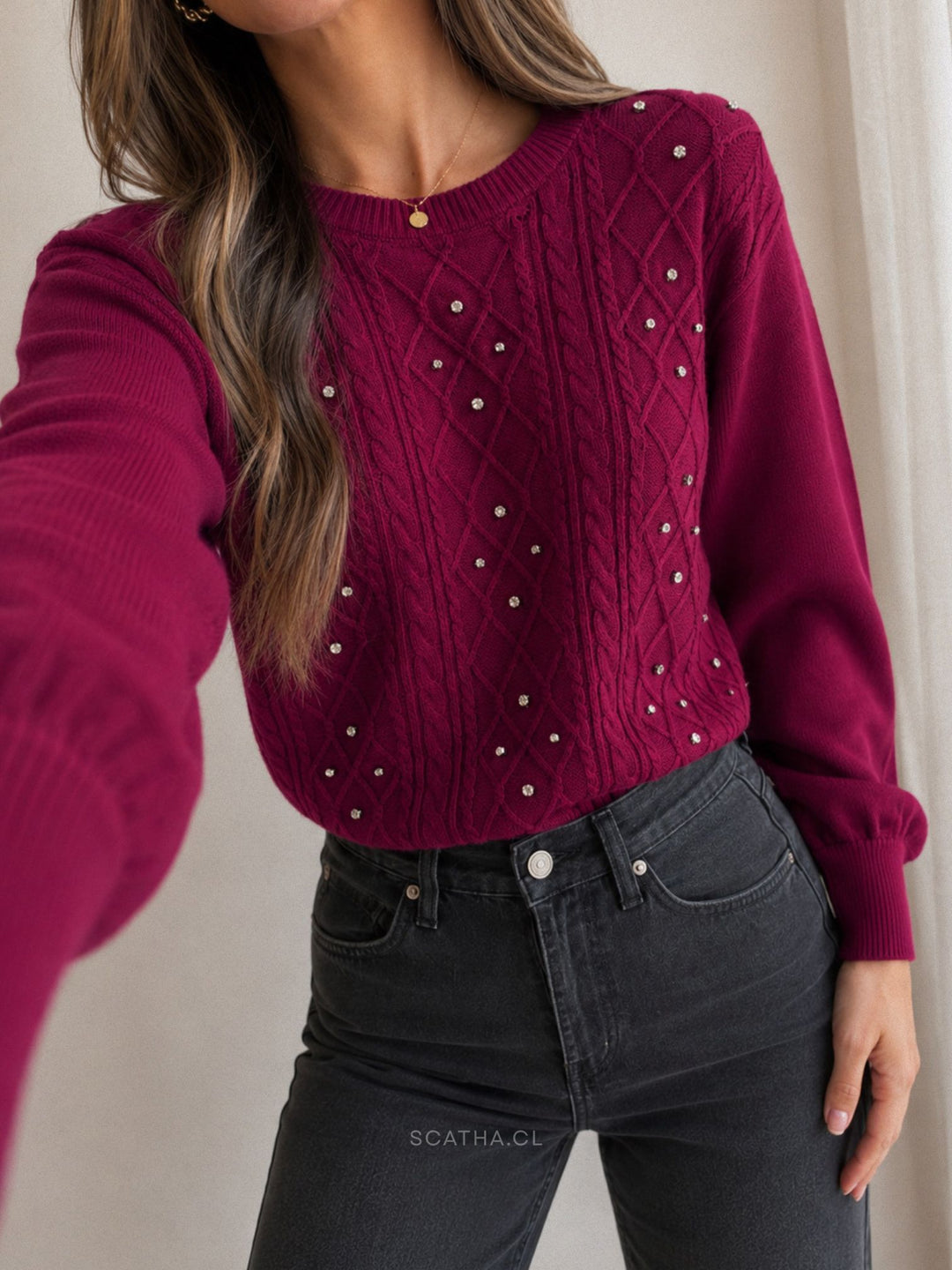 Sueter mini tachas