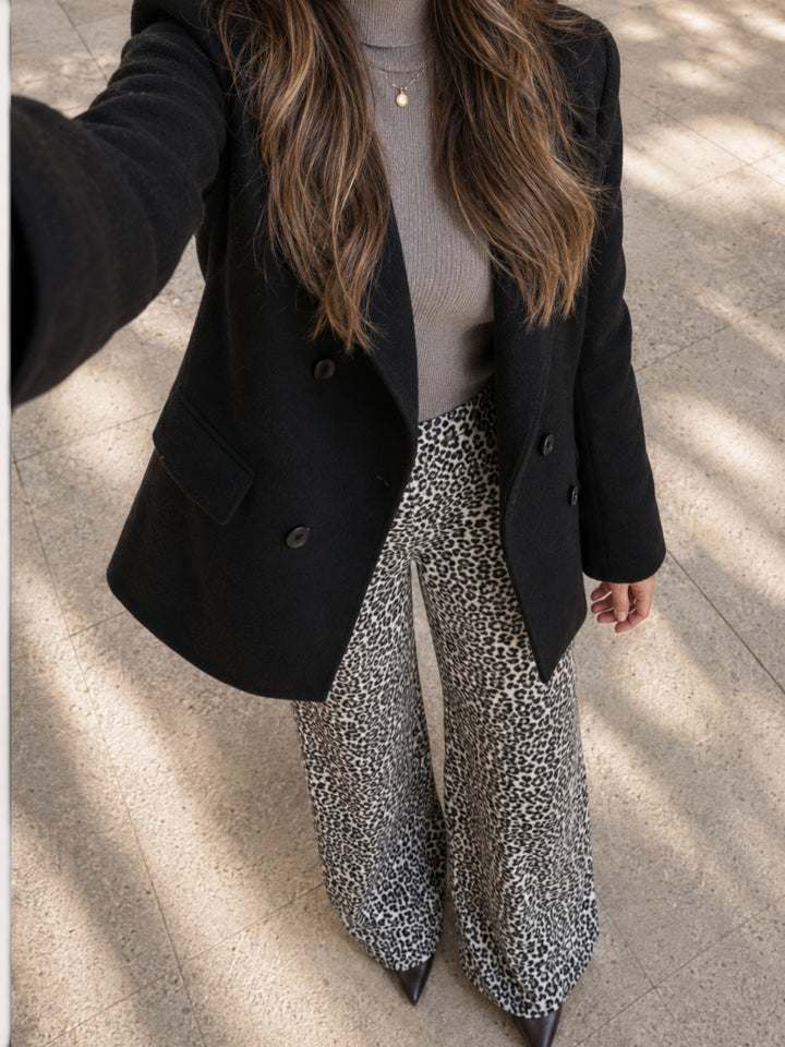 Pantalon Palazzo Monaco print