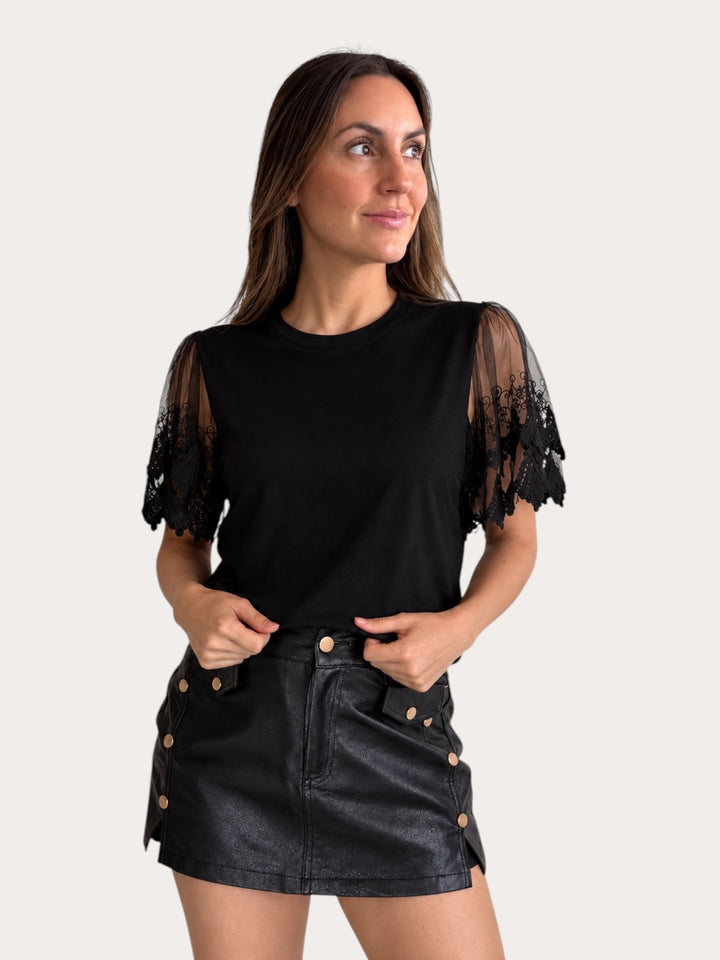 Polera encaje
