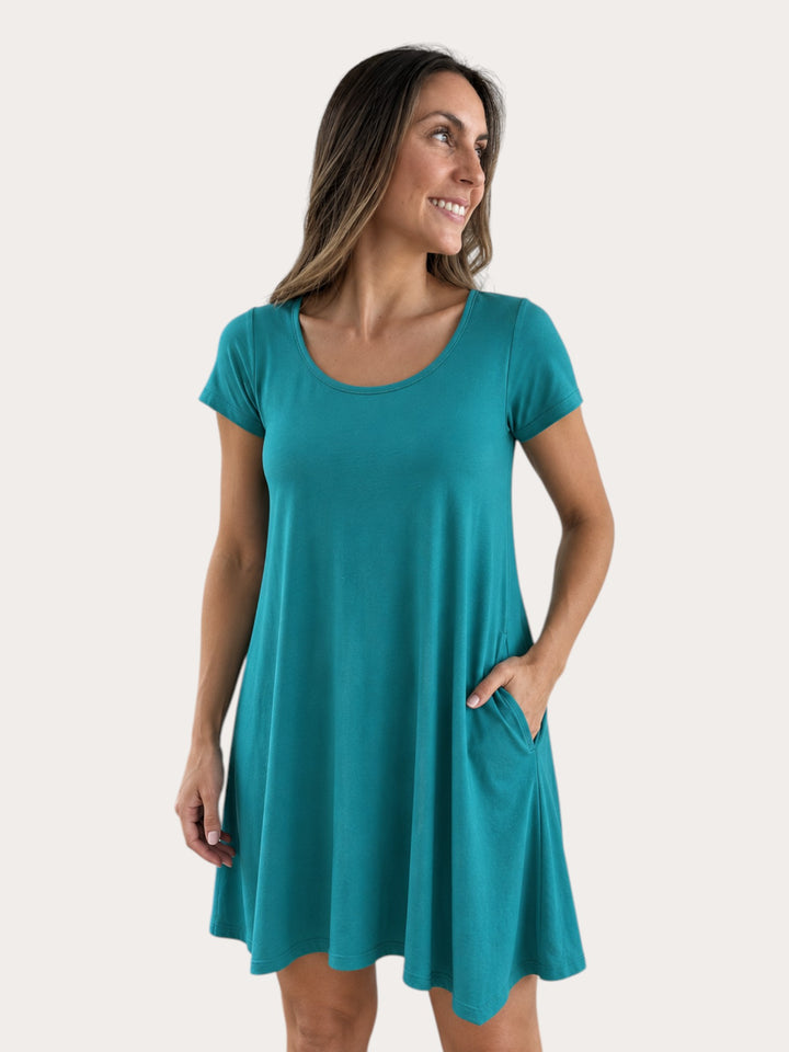 Vestido Fatima turquesa