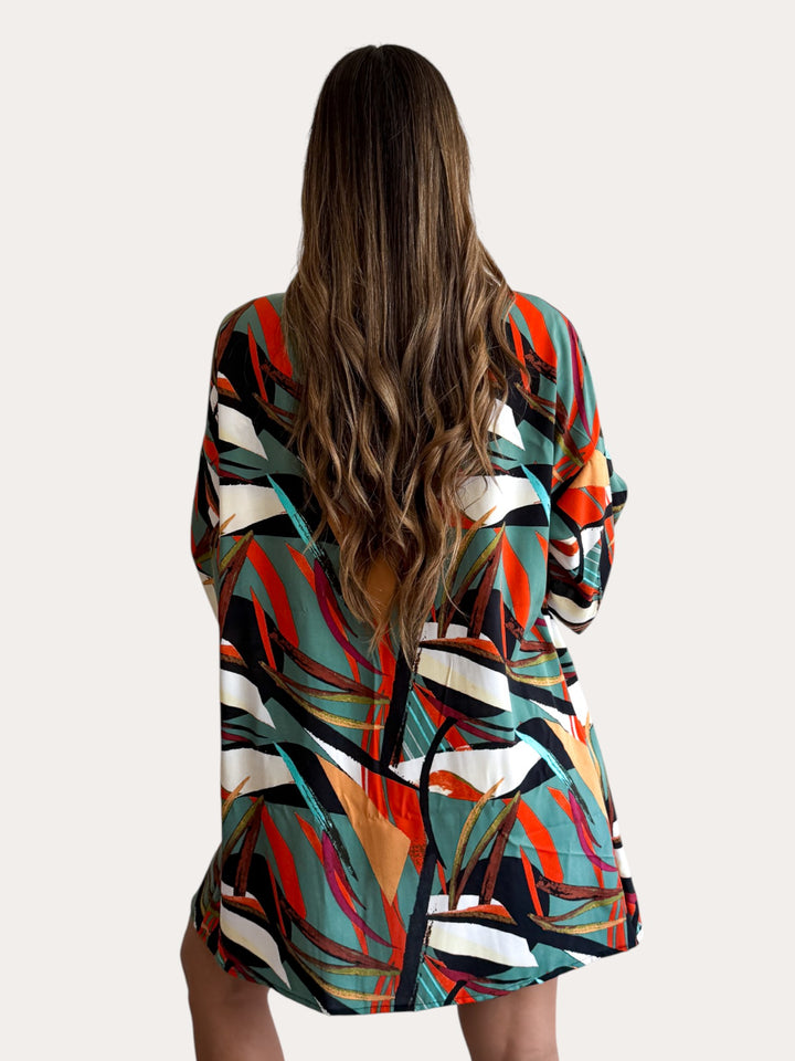 Kimono Cielo verde colores
