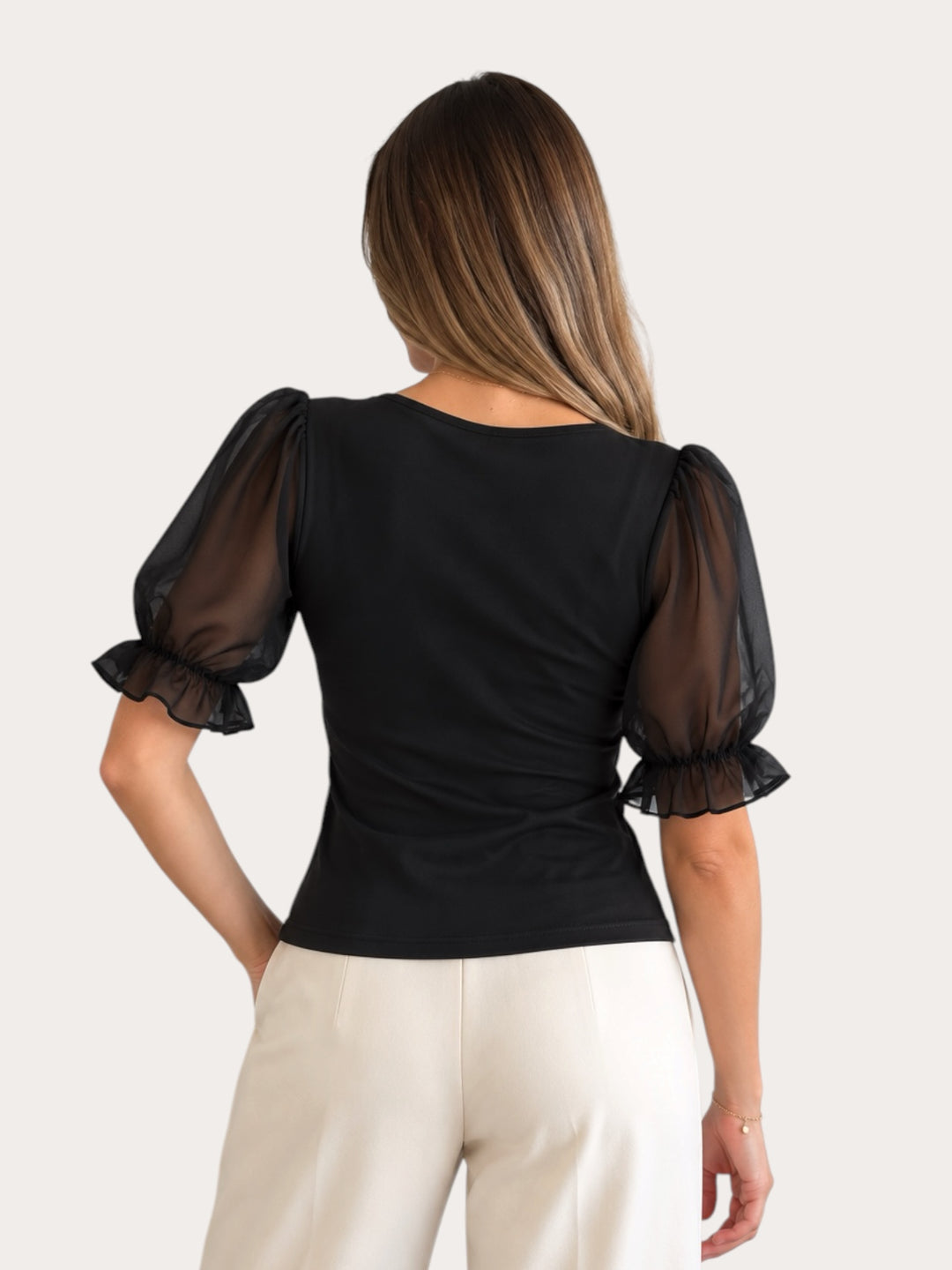 Polera Bruna transparencia