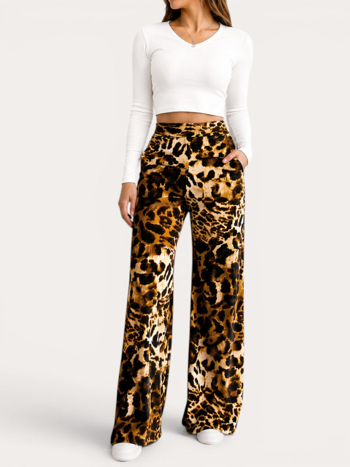 Pantalon palazzo velvet