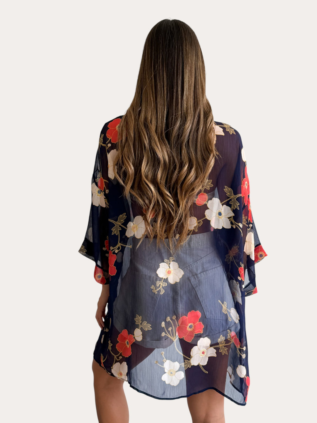 Kimono Cielo azul marino