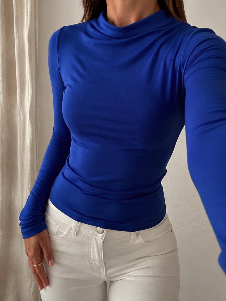 Polera Corina  manga larga