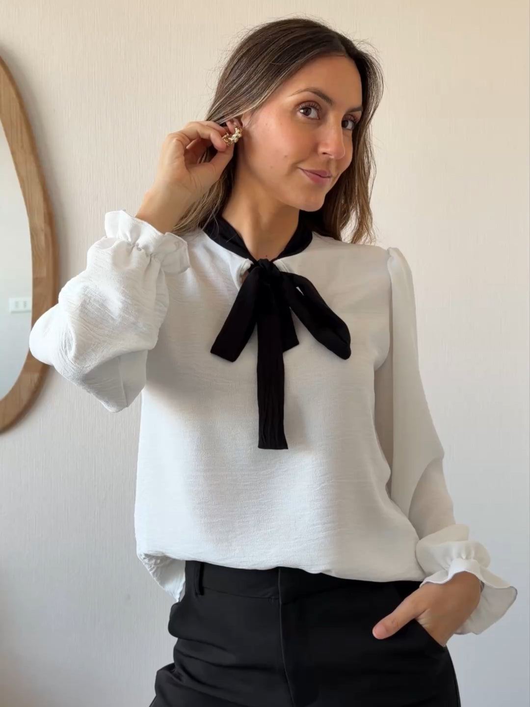 Blusa Noni manga larga