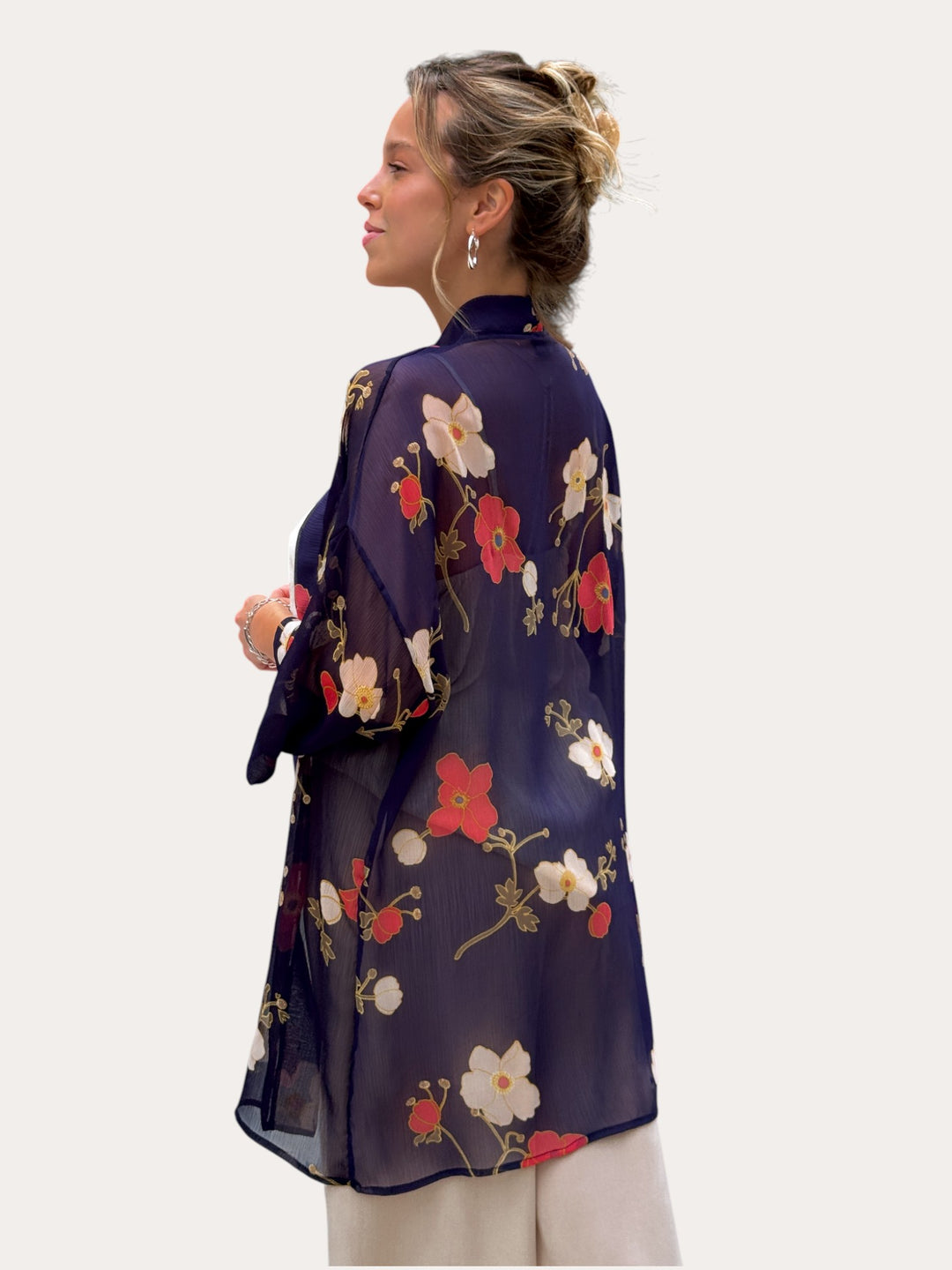 Kimono Cielo azul marino
