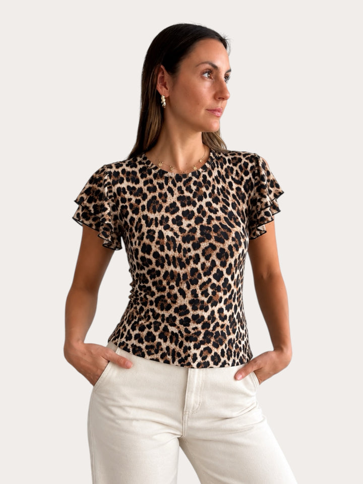 Polera Greca print