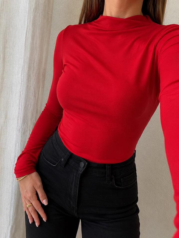 Polera Corina  manga larga