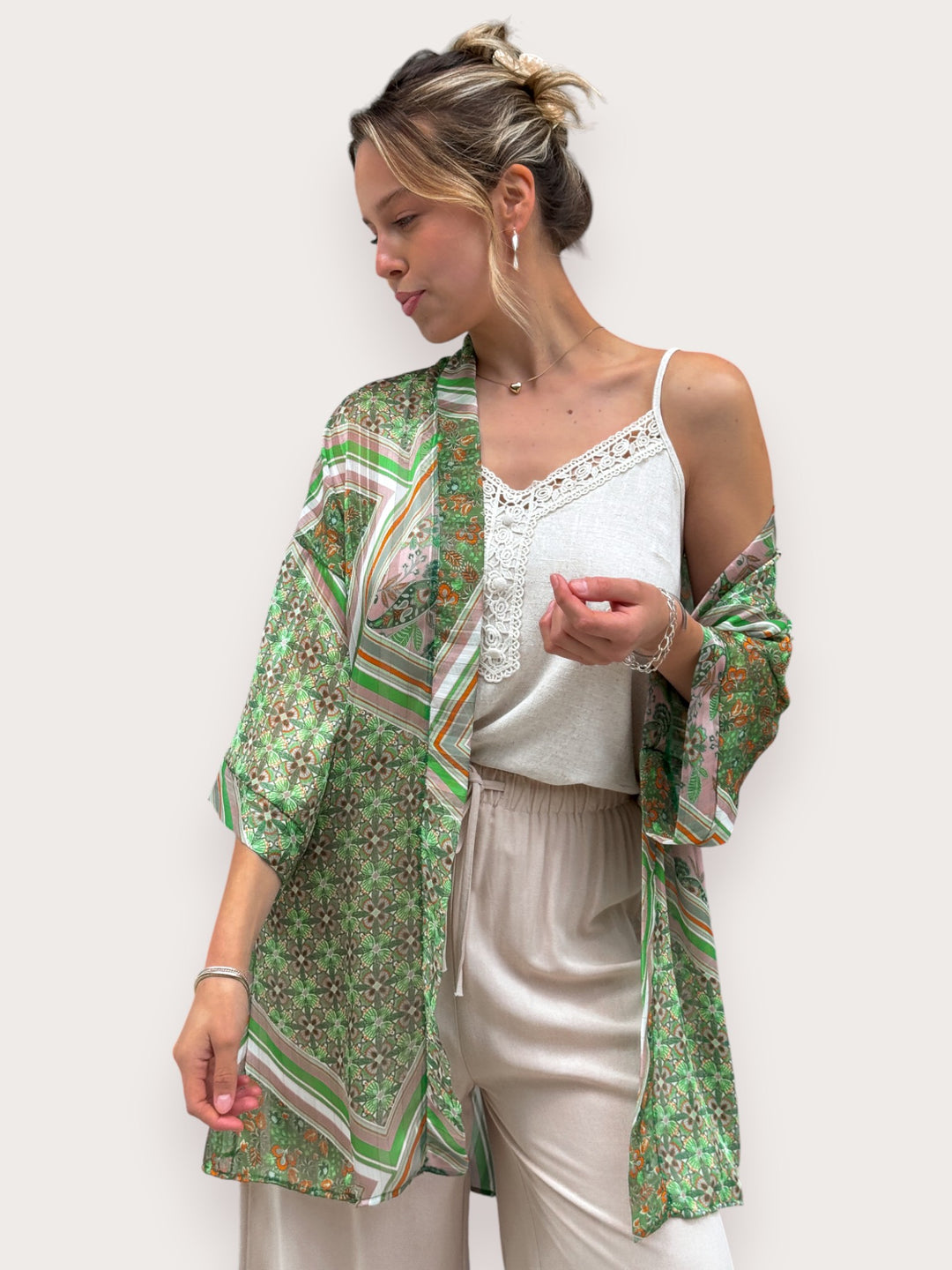 Kimono Cielo verde