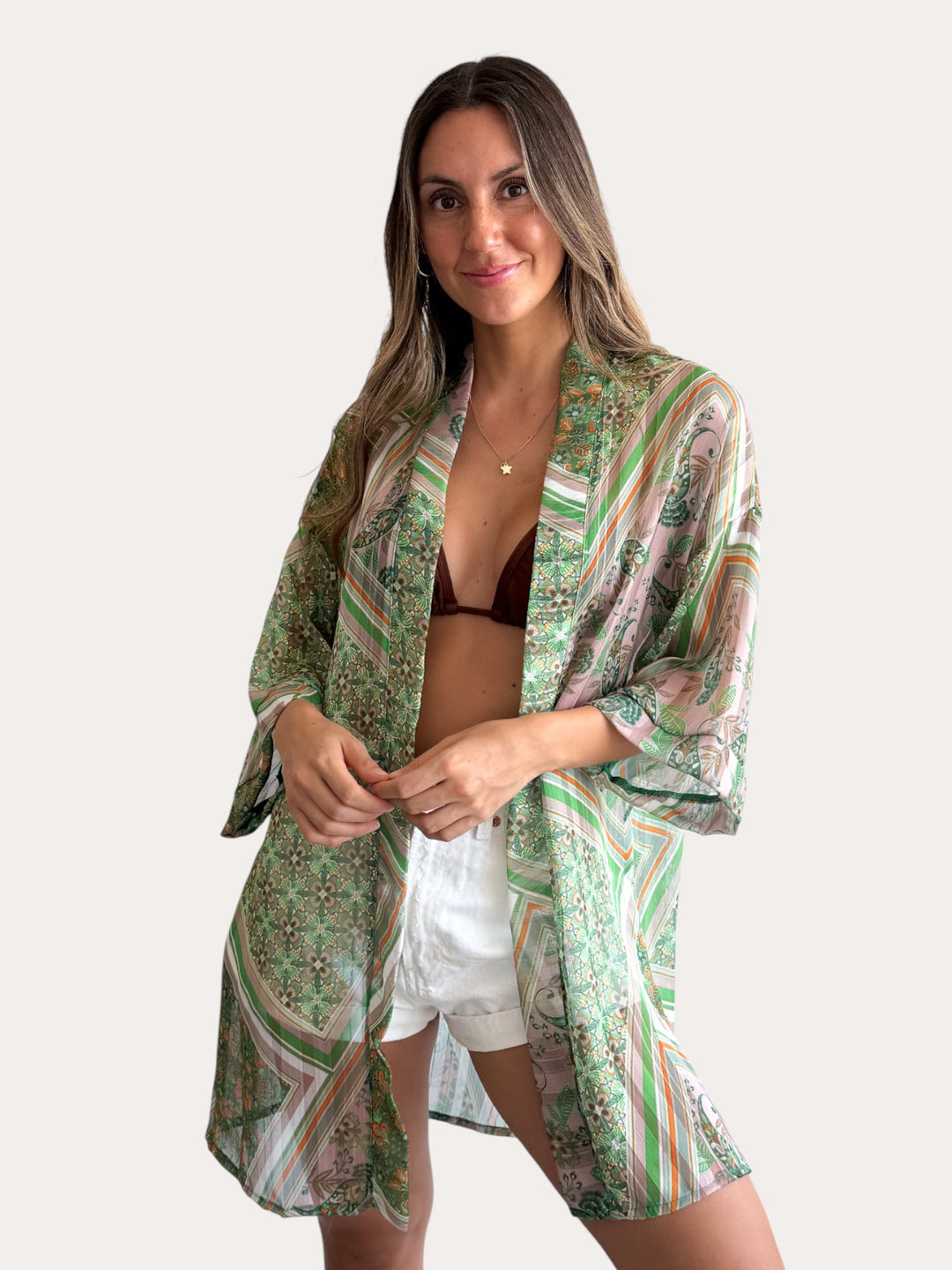 Kimono Cielo verde