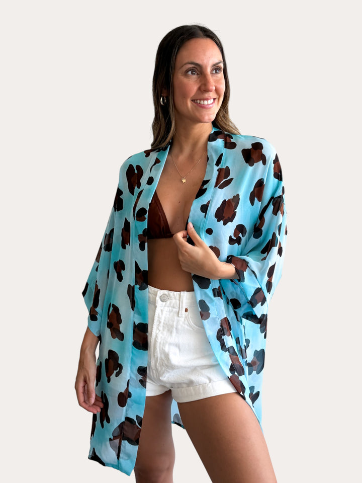 Kimono Cielo celeste