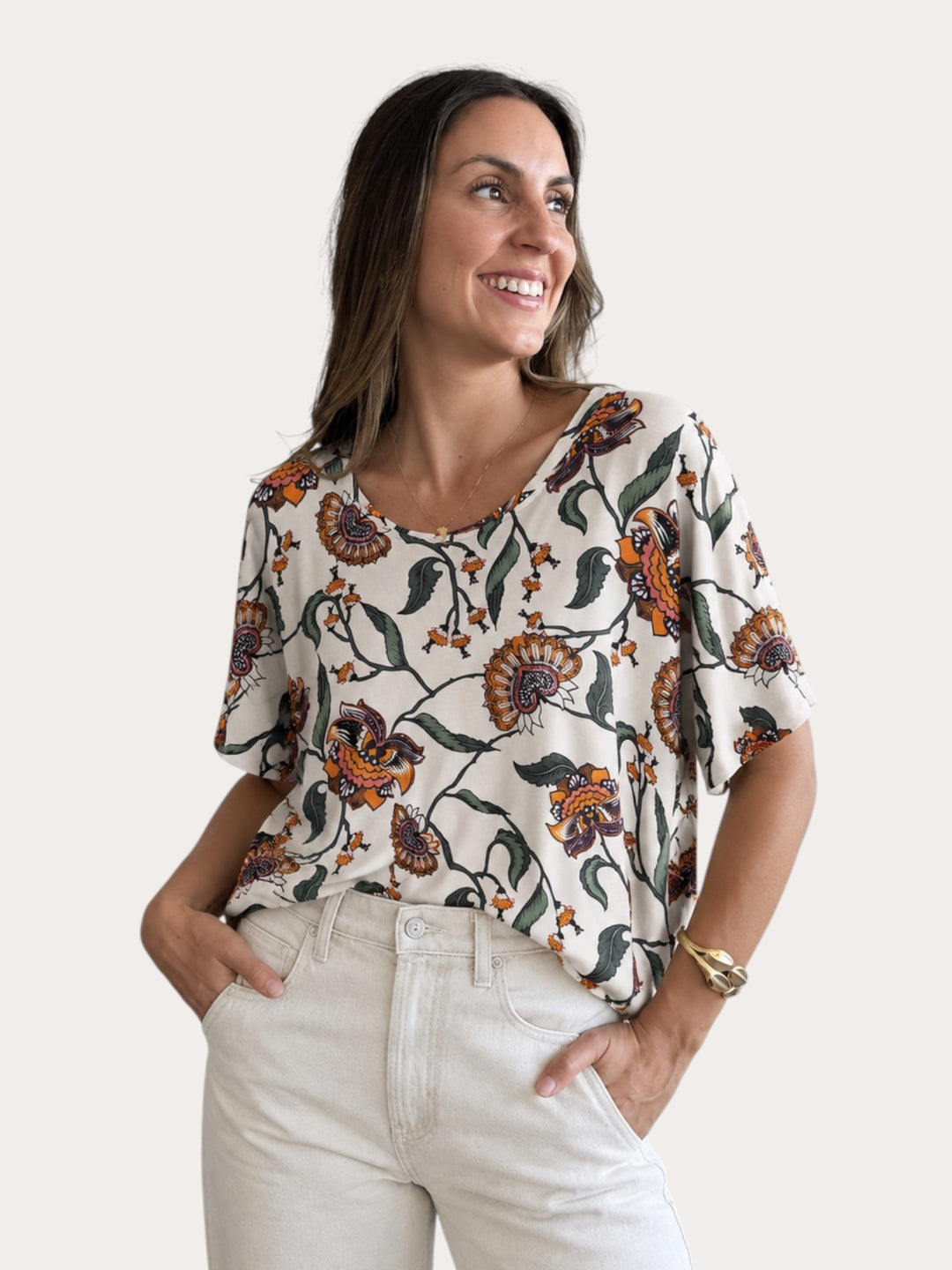 Polera Madrid flor