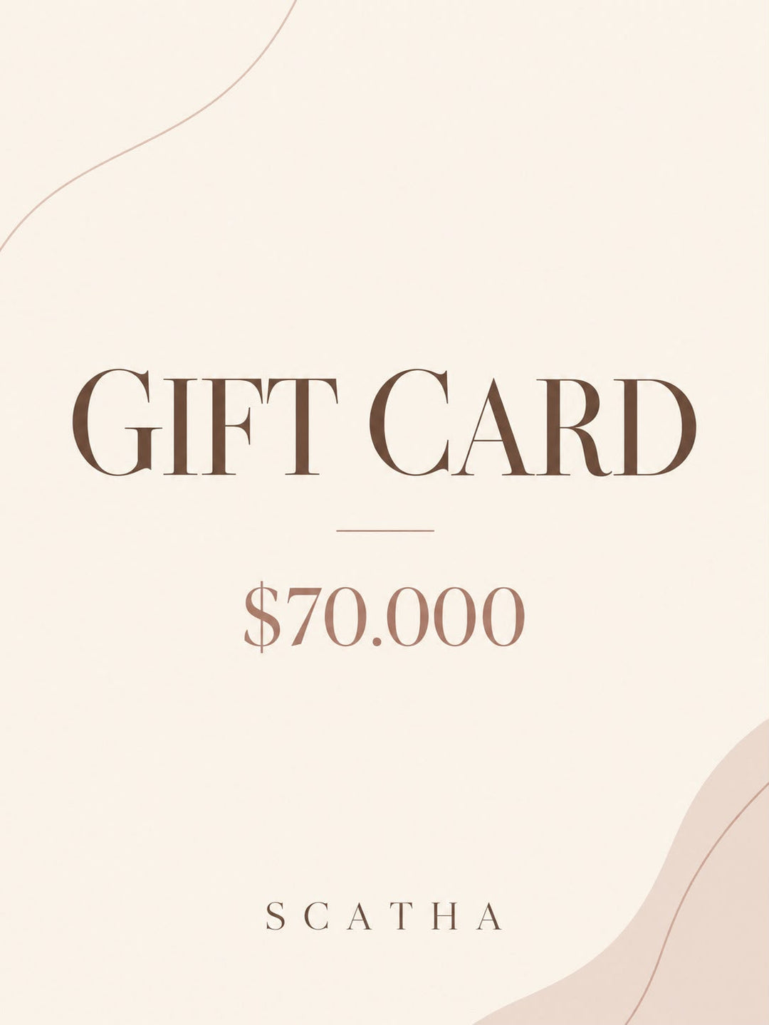 Gift Card $70.000