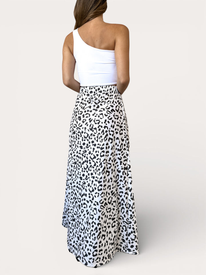 Falda Rita print blanca