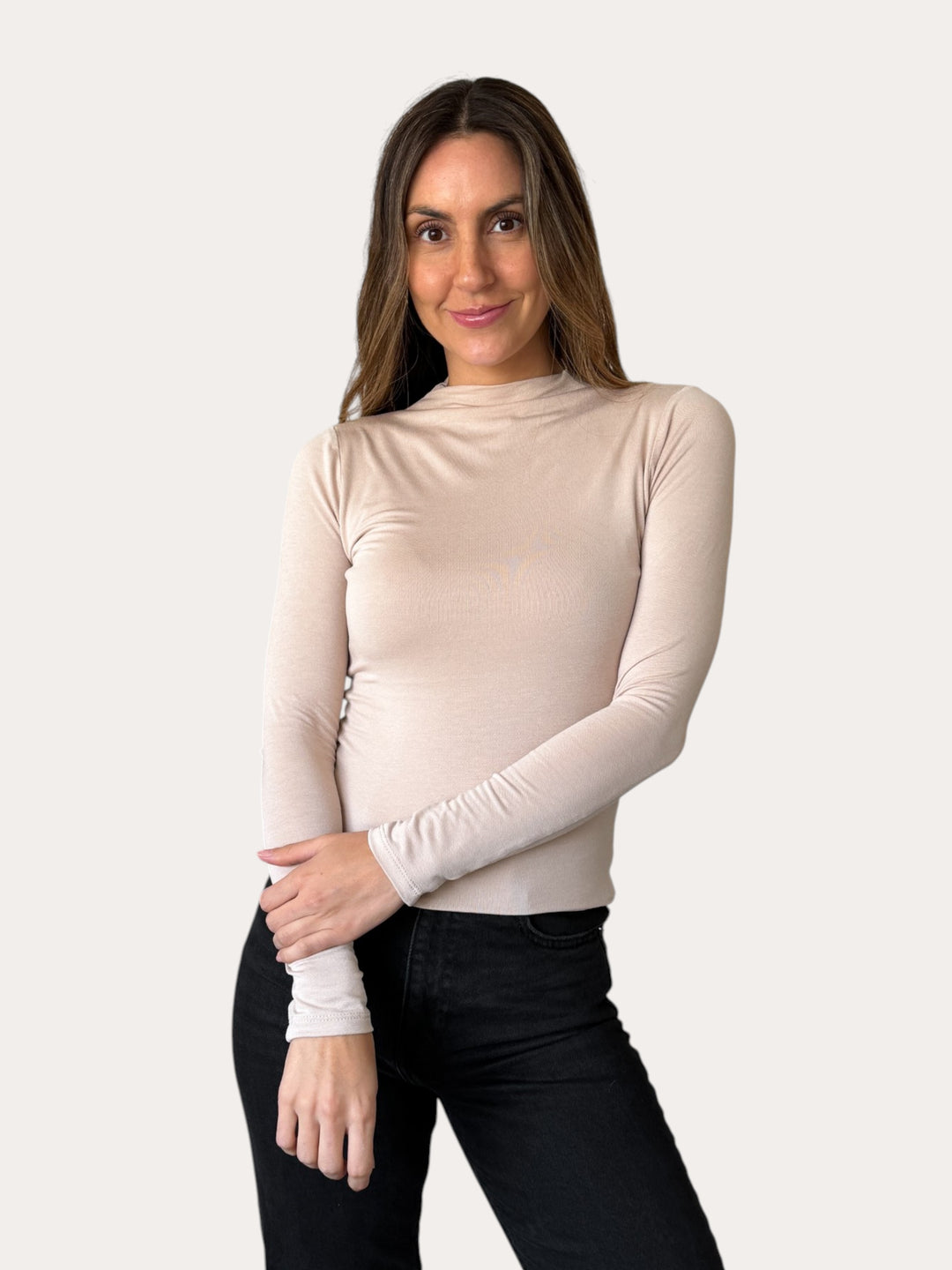 Polera Corina  manga larga