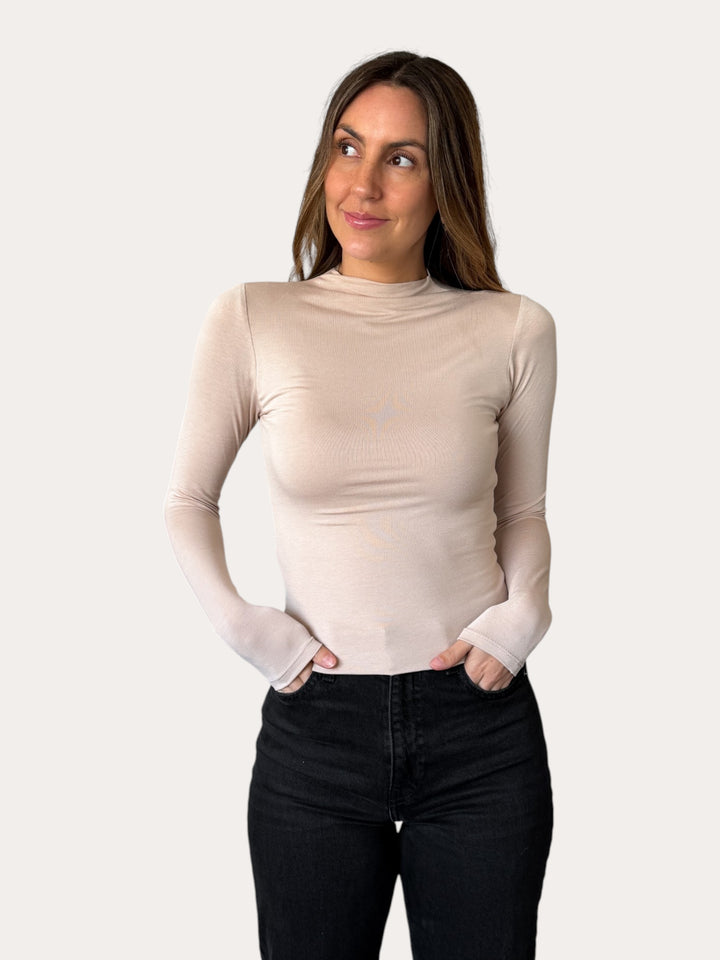 Polera Corina  manga larga