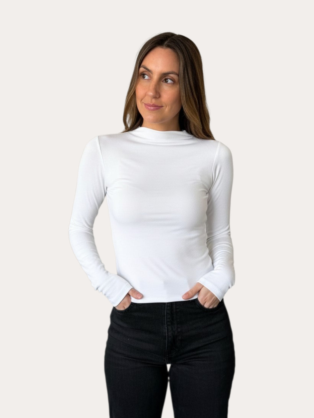 Polera Corina  manga larga