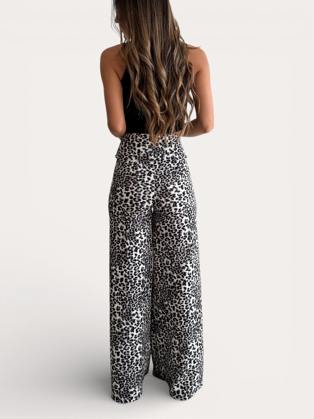 Pantalon Palazzo Monaco print