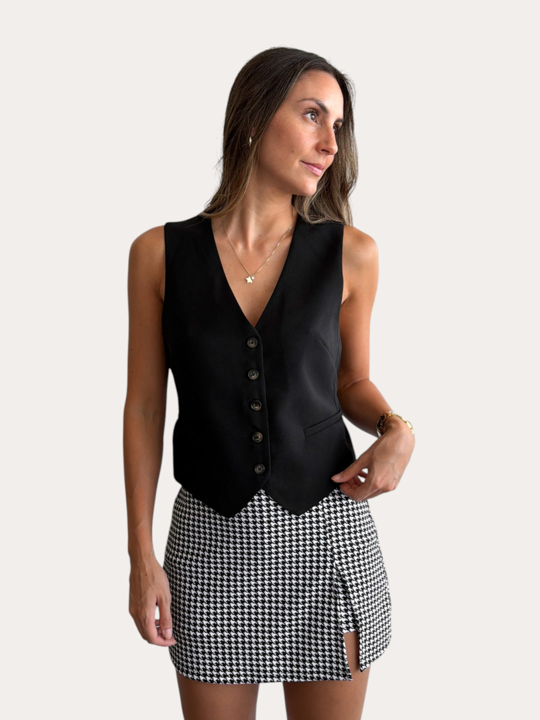 Falda Isa Pied de Poule