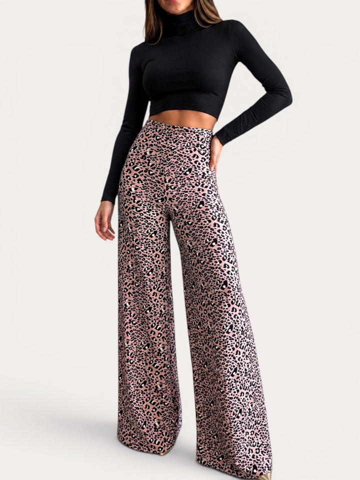 Pantalon Palazzo Monaco print